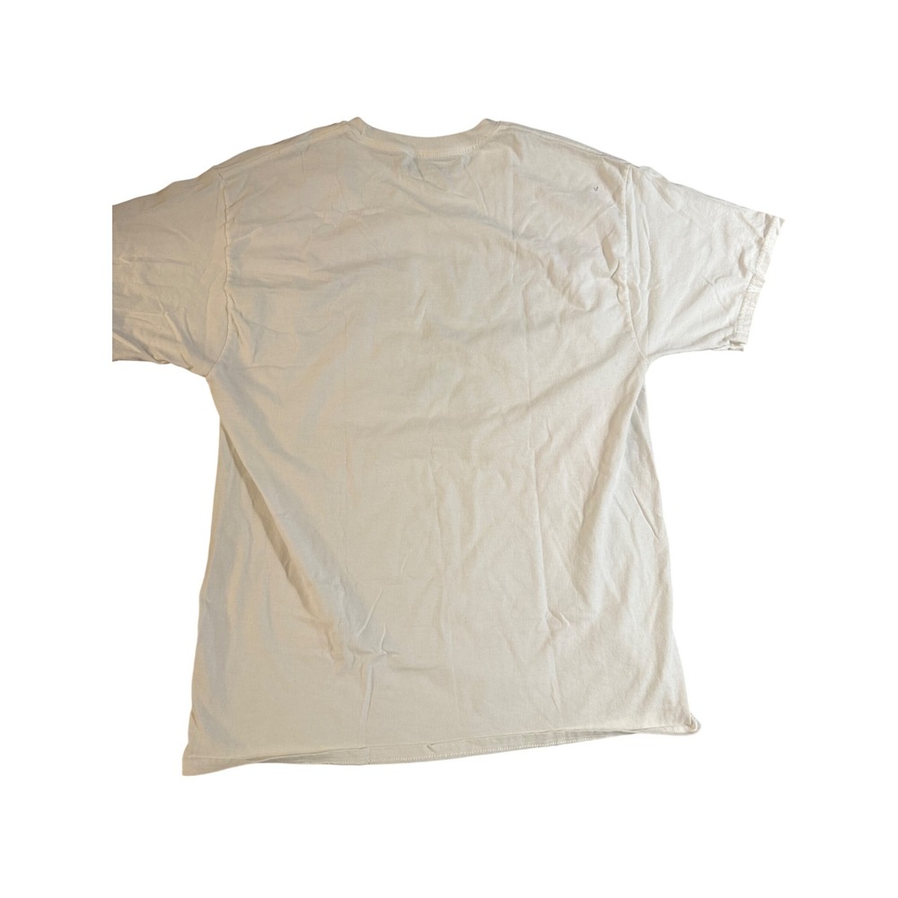Champion Notre Dame Fighting Irish White Graphic T-Shirt Mens Large Leprechaun - Picture 4 of 4